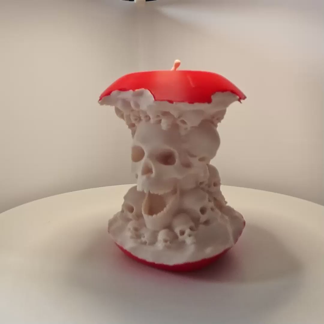 Poisoned to the Core — Skull Apple Decoration